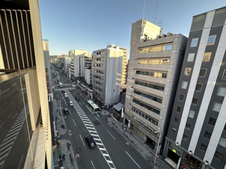 住戸からの眺望写真　京都の中心部を見下ろせるシティビューの眺望です。
