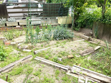 その他現地　家庭菜園ができる庭がございます。広さも十分で様々な種類の野菜を育てることができます。