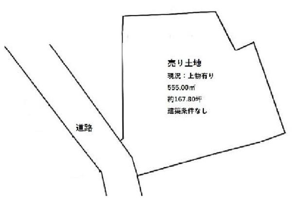 ���s�{���s�s�k�揬�R�����͌����̓y�n�̊Ԏ��}